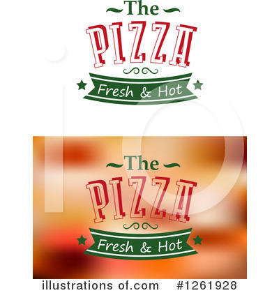 Royalty-Free (RF) Pizza Clipart Illustration by Vector Tradition SM - Stock Sample #1261928