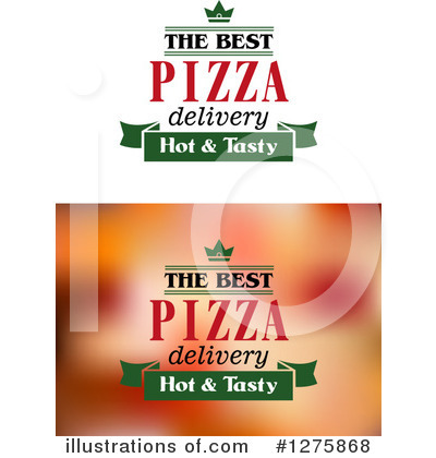 Royalty-Free (RF) Pizza Clipart Illustration by Vector Tradition SM - Stock Sample #1275868
