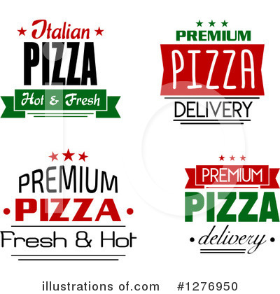 Royalty-Free (RF) Pizza Clipart Illustration by Vector Tradition SM - Stock Sample #1276950