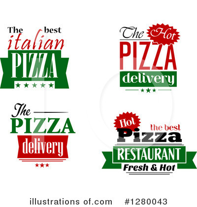 Royalty-Free (RF) Pizza Clipart Illustration by Vector Tradition SM - Stock Sample #1280043