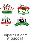 Pizza Clipart #1280045 by Vector Tradition SM