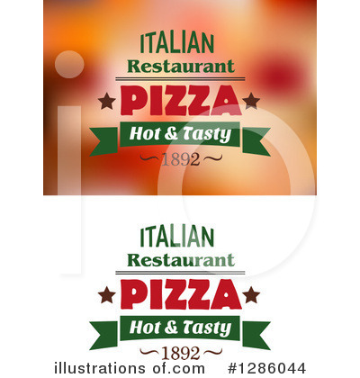 Royalty-Free (RF) Pizza Clipart Illustration by Vector Tradition SM - Stock Sample #1286044