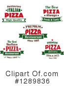 Pizza Clipart #1289836 by Vector Tradition SM