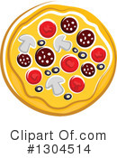 Pizza Clipart #1304514 by Vector Tradition SM
