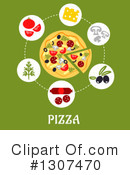 Pizza Clipart #1307470 by Vector Tradition SM
