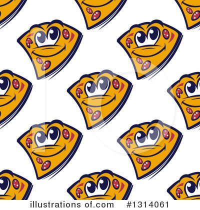 Royalty-Free (RF) Pizza Clipart Illustration by Vector Tradition SM - Stock Sample #1314061