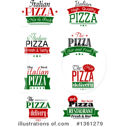 Royalty-Free (RF) Pizza Clipart Illustration by Vector Tradition SM - Stock Sample #1361279