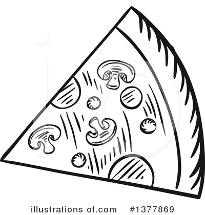 Royalty-Free (RF) Pizza Clipart Illustration by Vector Tradition SM - Stock Sample #1377869