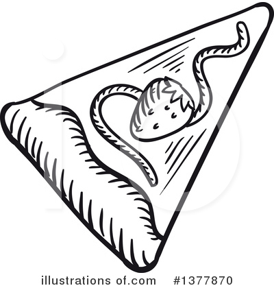 Royalty-Free (RF) Pizza Clipart Illustration by Vector Tradition SM - Stock Sample #1377870