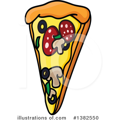 Royalty-Free (RF) Pizza Clipart Illustration by Vector Tradition SM - Stock Sample #1382550