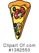 Pizza Clipart #1382550 by Vector Tradition SM
