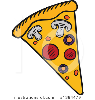 Royalty-Free (RF) Pizza Clipart Illustration by Vector Tradition SM - Stock Sample #1384479