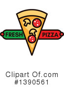 Pizza Clipart #1390561 by Vector Tradition SM