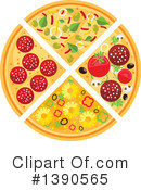 Pizza Clipart #1390565 by Vector Tradition SM