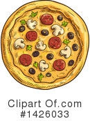 Pizza Clipart #1426033 by Vector Tradition SM