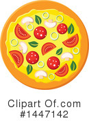 Pizza Clipart #1447142 by Vector Tradition SM