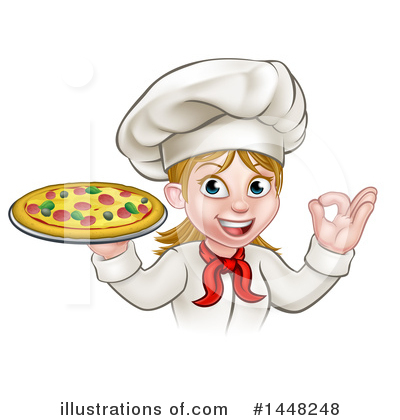 Royalty-Free (RF) Pizza Clipart Illustration by AtStockIllustration - Stock Sample #1448248