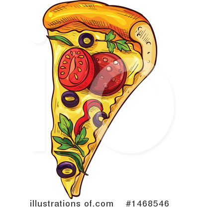 Royalty-Free (RF) Pizza Clipart Illustration by Vector Tradition SM - Stock Sample #1468546