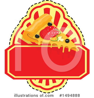 Royalty-Free (RF) Pizza Clipart Illustration by Vector Tradition SM - Stock Sample #1494888