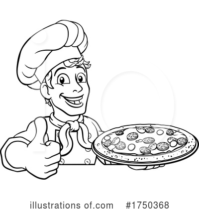 Royalty-Free (RF) Pizza Clipart Illustration by AtStockIllustration - Stock Sample #1750368