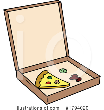 Royalty-Free (RF) Pizza Clipart Illustration by lineartestpilot - Stock Sample #1794020