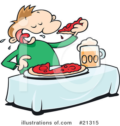 Royalty-Free (RF) Pizza Clipart Illustration by gnurf - Stock Sample #21315