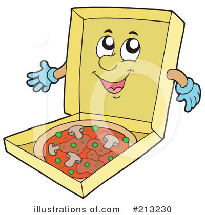 Royalty-Free (RF) Pizza Clipart Illustration by visekart - Stock Sample #213230