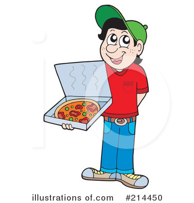 Royalty-Free (RF) Pizza Clipart Illustration by visekart - Stock Sample #214450