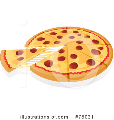 Royalty-Free (RF) Pizza Clipart Illustration by Tonis Pan - Stock Sample #75031