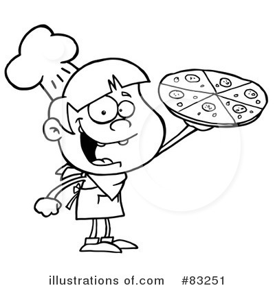 Royalty-Free (RF) Pizza Clipart Illustration by Hit Toon - Stock Sample #83251