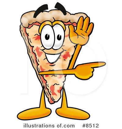 Royalty-Free (RF) Pizza Clipart Illustration by Mascot Junction - Stock Sample #8512