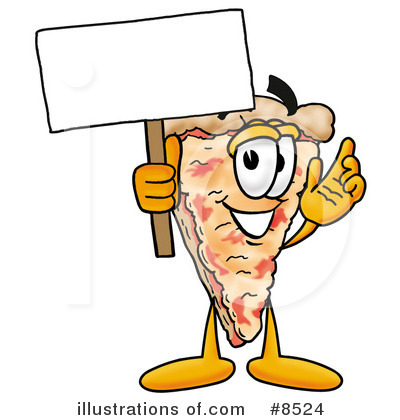 Royalty-Free (RF) Pizza Clipart Illustration by Mascot Junction - Stock Sample #8524
