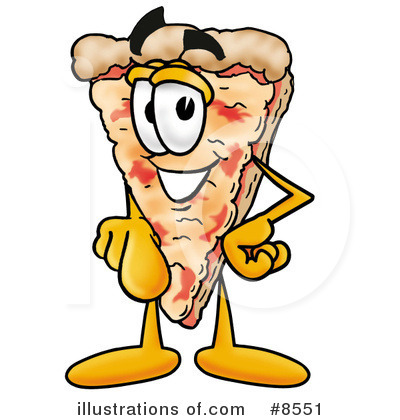 Royalty-Free (RF) Pizza Clipart Illustration by Mascot Junction - Stock Sample #8551