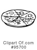 Pizza Clipart #95700 by Hit Toon