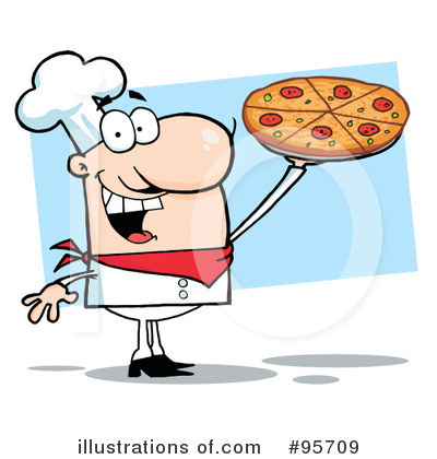 Royalty-Free (RF) Pizza Clipart Illustration by Hit Toon - Stock Sample #95709