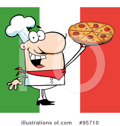 Royalty-Free (RF) Pizza Clipart Illustration by Hit Toon - Stock Sample #95710