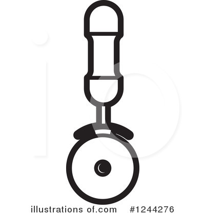 Royalty-Free (RF) Pizza Cutter Clipart Illustration by Lal Perera - Stock Sample #1244276