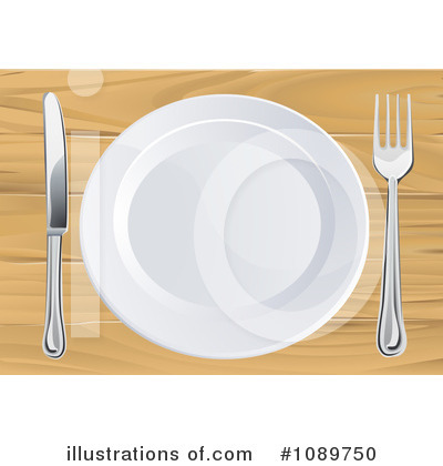 Royalty-Free (RF) Place Setting Clipart Illustration by AtStockIllustration - Stock Sample #1089750