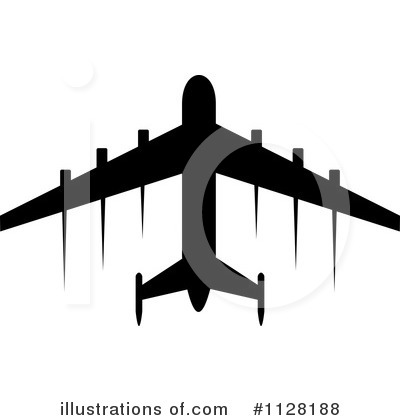 Royalty-Free (RF) Plane Clipart Illustration by Vector Tradition SM - Stock Sample #1128188