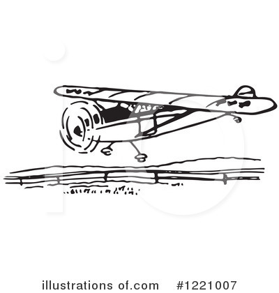 Royalty-Free (RF) Plane Clipart Illustration by Picsburg - Stock Sample #1221007