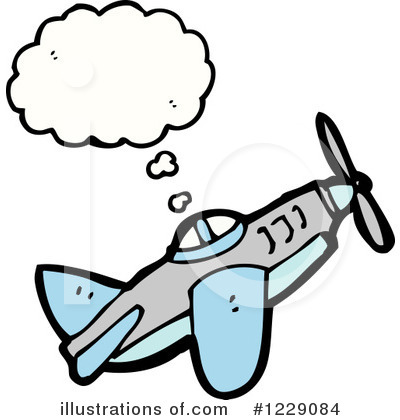 Royalty-Free (RF) Plane Clipart Illustration by lineartestpilot - Stock Sample #1229084