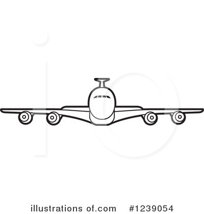 Airplane Clipart #1239054 by Lal Perera