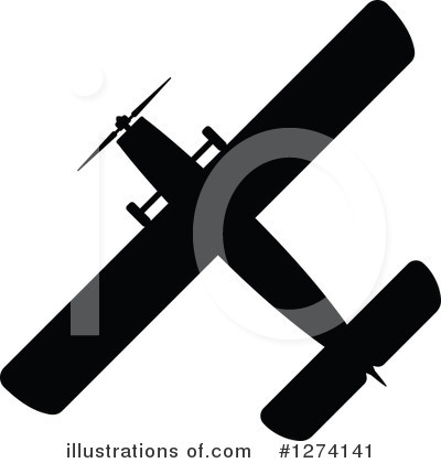 Royalty-Free (RF) Plane Clipart Illustration by Vector Tradition SM - Stock Sample #1274141