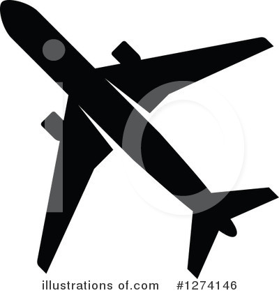 Royalty-Free (RF) Plane Clipart Illustration by Vector Tradition SM - Stock Sample #1274146