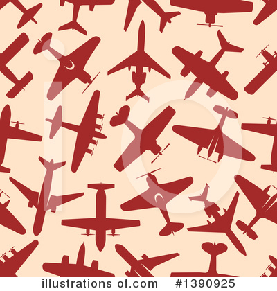 Royalty-Free (RF) Plane Clipart Illustration by Vector Tradition SM - Stock Sample #1390925