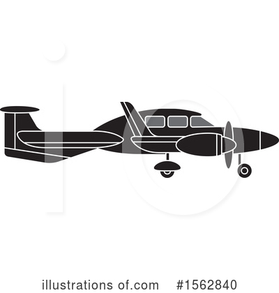 Royalty-Free (RF) Plane Clipart Illustration by Lal Perera - Stock Sample #1562840