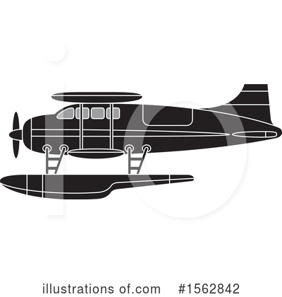 Royalty-Free (RF) Plane Clipart Illustration by Lal Perera - Stock Sample #1562842