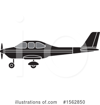 Royalty-Free (RF) Plane Clipart Illustration by Lal Perera - Stock Sample #1562850