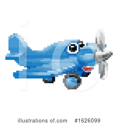 Royalty-Free (RF) Plane Clipart Illustration by AtStockIllustration - Stock Sample #1626099