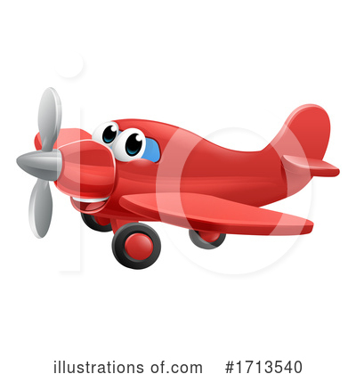Royalty-Free (RF) Plane Clipart Illustration by AtStockIllustration - Stock Sample #1713540